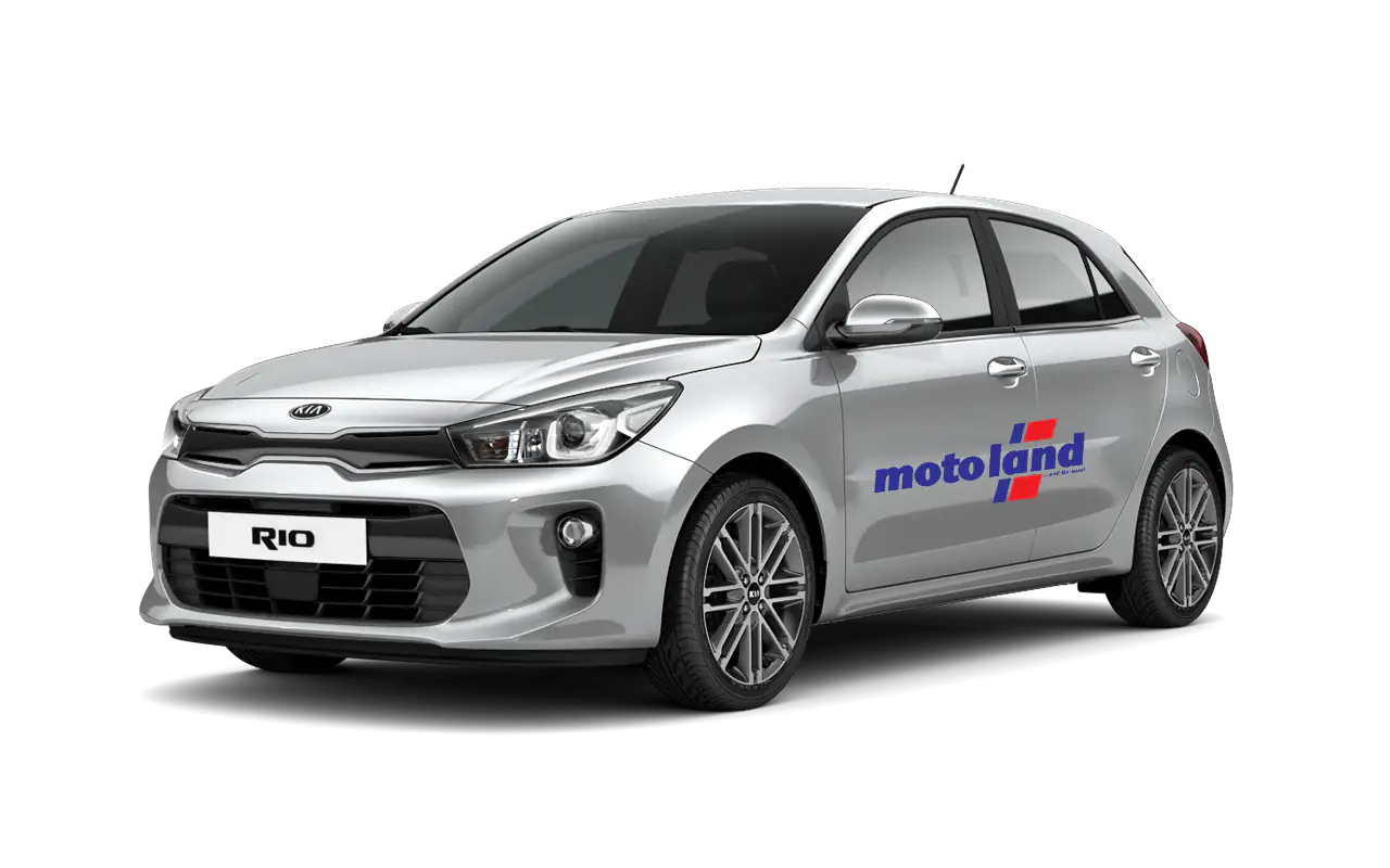 Kia Rio car της Motoland στη Λέρο